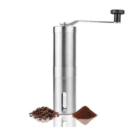 Hand portable coffee grinder, addition to mini espresso