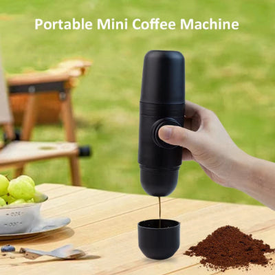 Portable Design Mini Coffee Machine Outdoor Travel Vehicle Manual Coffee Maker Handheld Pressure Espresso Coffee Maker